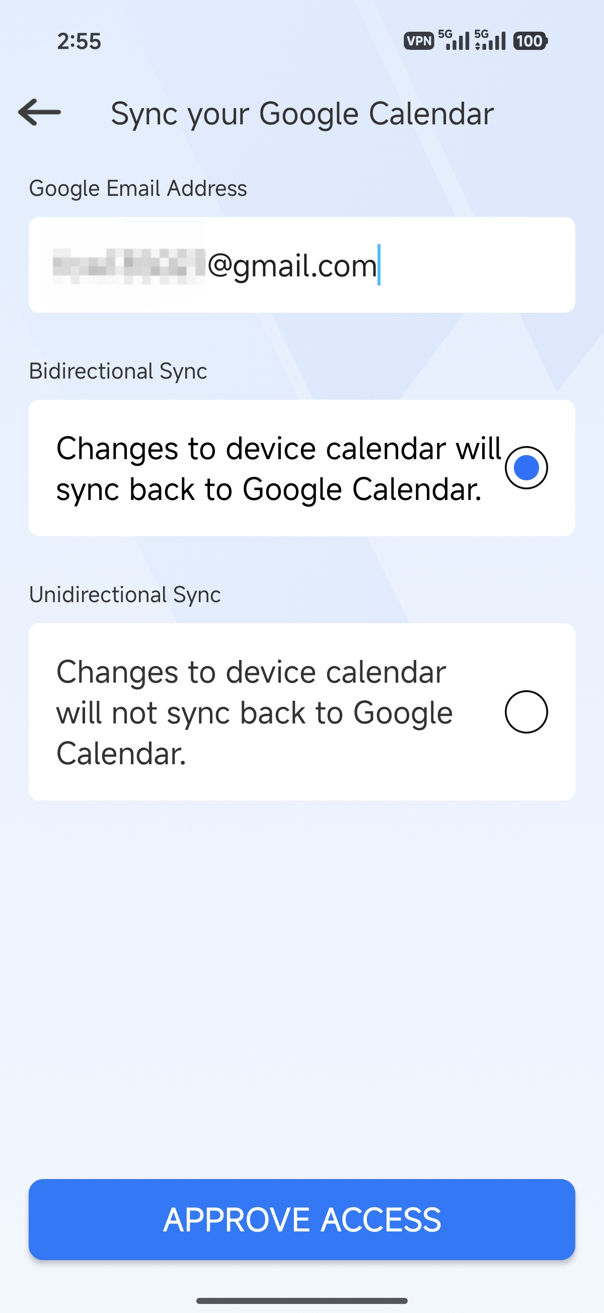 Google Sign-in Example